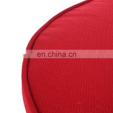 Home Decor Indoor/Outdoor Waterproof Solid Red Round Tufted Bistro Cushion With Ties photo-6