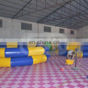 Blue and Yellow China Commercial Inflatable Swimming Pool for Sale