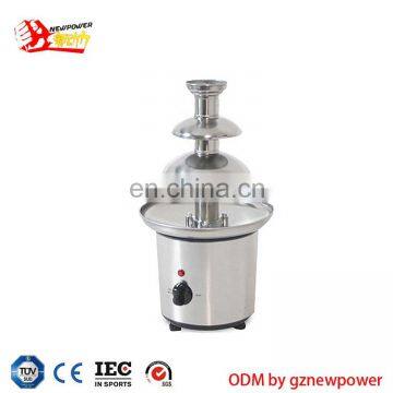 commerical melting machine electric melte chocolate fountain machine with 3 layer
