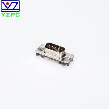 Cheap Mini Connectors 9Male Right Angle Multimedia Connector Assembly Customized Riveted in Black and Gold photo-5