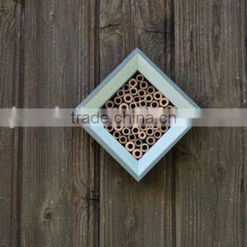 Custom Logo Square Wooden Bee House, Bee Hotel