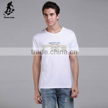 2016 Men Fashion white tees Slim Fit stylish Casual Shirts