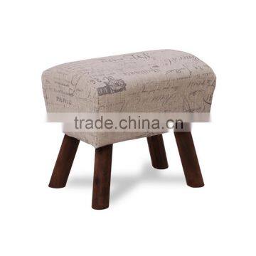 Modern Upholstery Stool,Fabric Covered Stool,Wood Stool photo-3