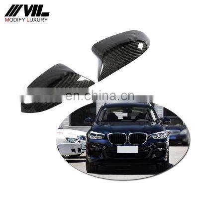 For BMW X3 X4 X5 X6 G01 G02 G05 G06 replacement Carbon Mirror Cover Rear Side View caps F85 F86 Gloss Black 2015-2019