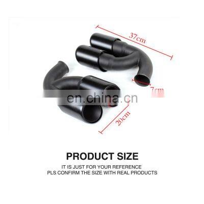 304 Steel Oval V8 Car Muffler Pipes for Porsche Cayenne 958 Turbo GTS Sport 11-14 photo-3