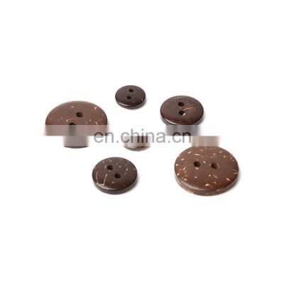 Environmental protection Plain Natural Custom 4 holes coconut button