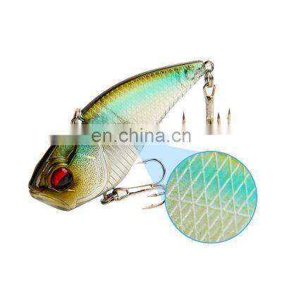 6cm 9g 5 Colors Saltwater Mandarin Fish Bait With Treble Hooks and Strong Bicyclic Ring Bionic VIB Bait Fishing photo-4