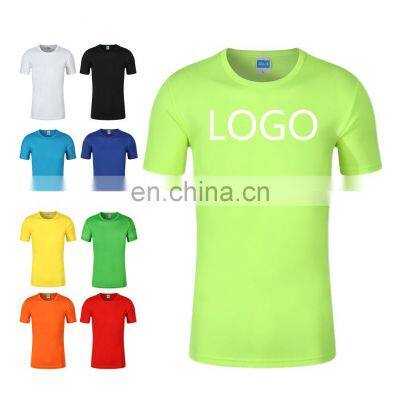 Wholesale 100% Cotton T-shirt Short Sleeve Blank O Neck T-shirt Custom Printing Logo T-shirt