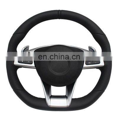 2021 new style cowhide material Car refitting Steering wheel for Mercedes-Benz