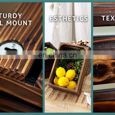 Rustic Finish Nesting Boxes Fruit Wooden Crates in Bulk Vintage Home Garden Stacking Wooden Rustic Custom Wood Crates photo-2