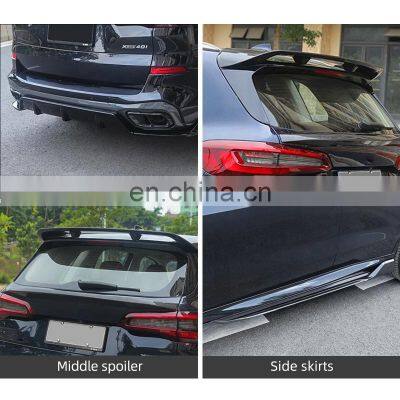 2019+ Car Bumper Lip For Bmw X5 Rear Spoiler Mp Type Carbon Rear Diffuser Body Kit photo-4