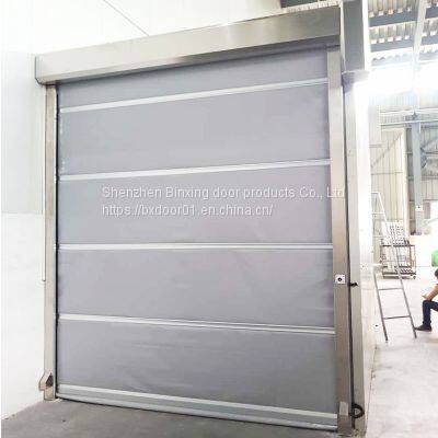 Food Industry Special Climatic Conditions Good Traffic Occurs Rapid High Speed Pvc Roll Up Door Encoder photo-2