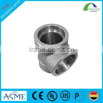 china supplier stainless steel pipe fitting welding tee