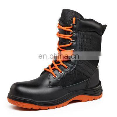 Hot sale leather safety shoes for fire fighter boots  wildland fire resistant fighter boots