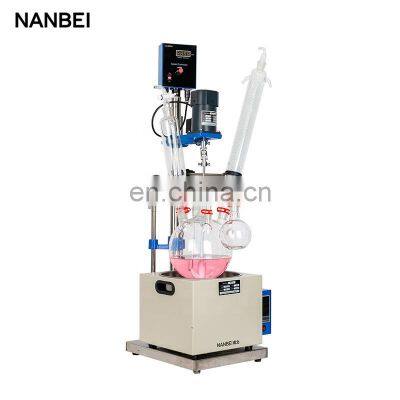 Lab Chemical Single Layer Heated Small Tank Cheap Glass Reactor With Oil Bath photo-3