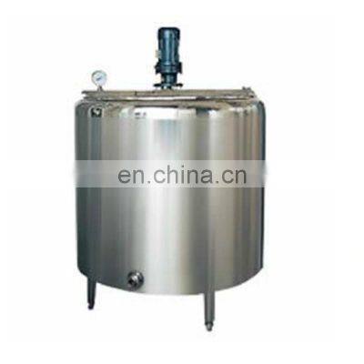 2000L stainless steel tank heated by steam