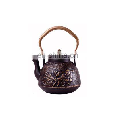 Cast Iron 500ml Tea Cup Saucermetal European Nordic Magic Tea Pot photo-3