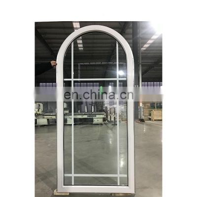 Hot Selling Product best price beautiful white round top customized grills design windows