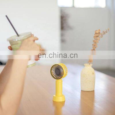 Handheld Small Travel Office Air Cooling Battery Charge USB Rechargeable Pocket Portable Handy Mini Fan photo-2