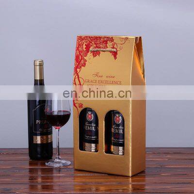 Red Wine Glass Box 2/3/6 Bottle Packaging Gift Beer Carton Custom Luxury Shipping Paper Cardboard Wine Box photo-5
