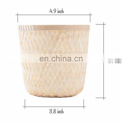 High Quality Set of 3 Bamboo Plant Pot Holder Handmade Flower Pot Wholesale Vietnam Supplier