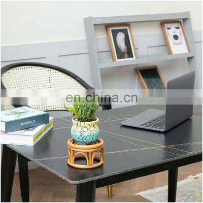 Hot Sale Set of 2 Mini Rattan Woven Plant Stand Natural Planter For Decor Table Wholesale photo-4