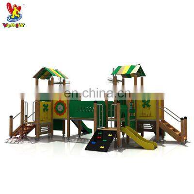 Outdoor Amusement Park Outdoor Wooden PE Playground for Kids