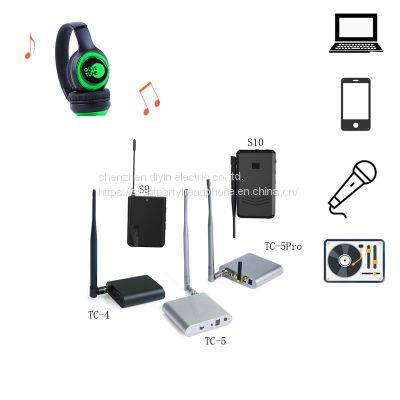 3 Channels Silent Disco Headsets Silent Party Headphones photo-3