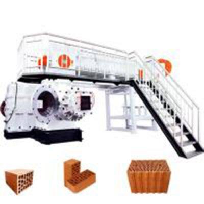 JKY55 High-Performance Double Stage Vacuum Extruder Clay Brick Making Machines for Industrial Use