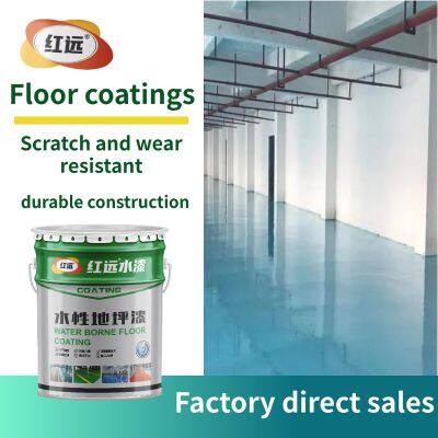 Epoxy coating flooring with good salt water resistance and rapid curing for production and processing equipment construction