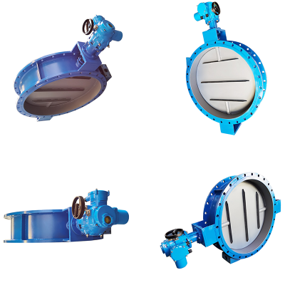 Electric Damper Ventilated Butterfly Valve With Quarter Turn Electric Actuator