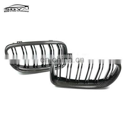 E90 Lci Replacement Grills Carbon Fiber Front Bumper Kidney Grille For BMW 3 Series E90 2009-2012 photo-5