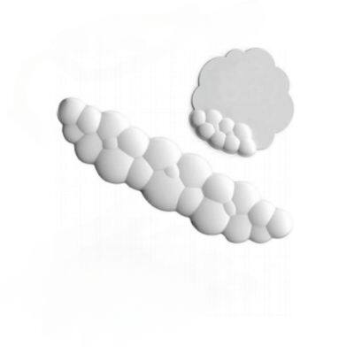 Fashion Cute Cloud Shape Keyboard Wrist Ergonomic Memory Foam Non Slip Base Home Computer Easy Typing Mouse Pad