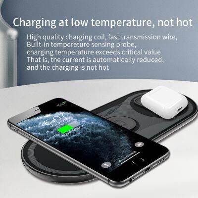 High Quality Custom Logo 3 In 1 15W 20W Wireless Charging Pad For Iphone 14 13 12 11 photo-4