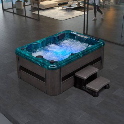 Multiple Person Rectangular Massage Bathtub Home-use Independent Massage Surfing photo-4