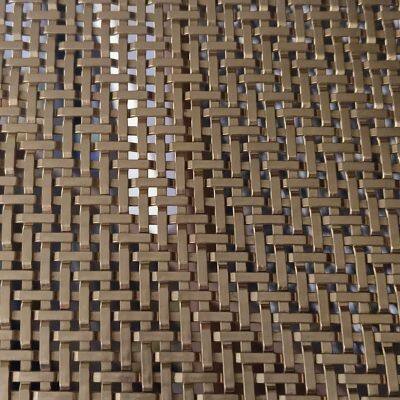 Industrial Decoration, Hotel Lobby Decoration, Woven Crimped Decorative Metal Wire Mesh for Cabinet Door Decoration