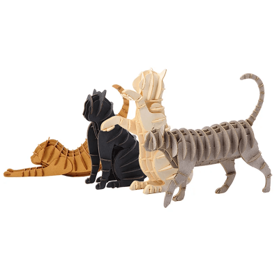 OEM ODM 3D бумажные паззлы-маски животных (кот) для самостоятельного изготовления. Наборы для домашних животных и любителей животных. Ручная работа. Современные украшения, которые можно использовать повсюду.