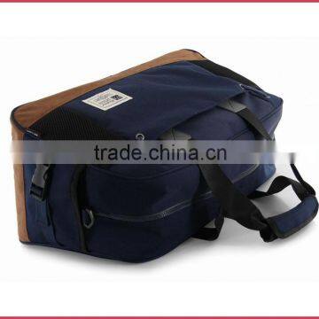 Fashion Cotton Fabric Travel Duffle Bag Nubuck Leather MOQ 500 Pieces From Bag Factory China photo-6