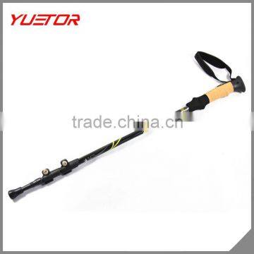 Cork Handle Material and Carbon Fiber Shaft Material carbon fiber telescopic trekking pole