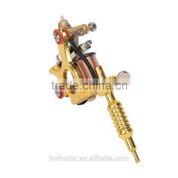 Fashion Golden/Silver Mini Toy Tattoo Machine Pendant with long Chain