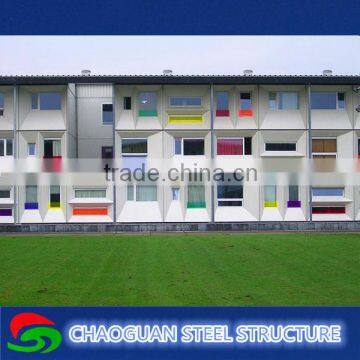 Prefab sandwich panel flat pack shipping container house