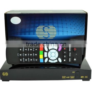 factory s v8 hd satellite receiver support youtube/youporn/web tv /wifi original s v8 hd receiver