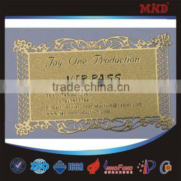 MDC028 Engraved membership metal business card