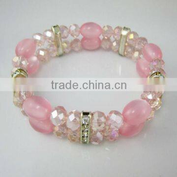 Pink crystal jewelry,crystal bracelet