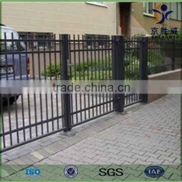 Security powder coated metal steel fence