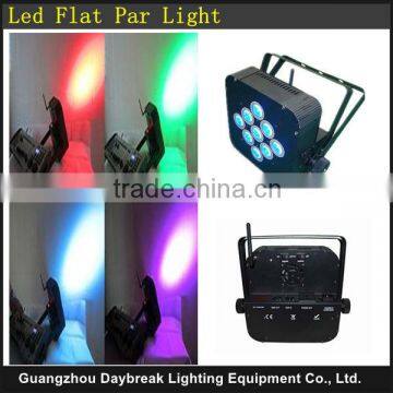 Slim led par light / 10w RGBW battery led par64 / Wireless dmx512 led par 64 flat light