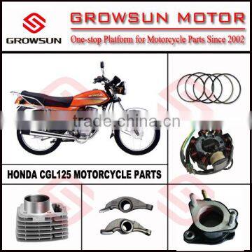 Hon. CGL125 Motorcycle Spare Parts, piston ring, carburetor intake pipe, arm rocker, cylinder, cylinder head