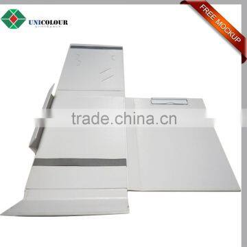 Wholesale protable hardcover a4 cardboard foldable file folder