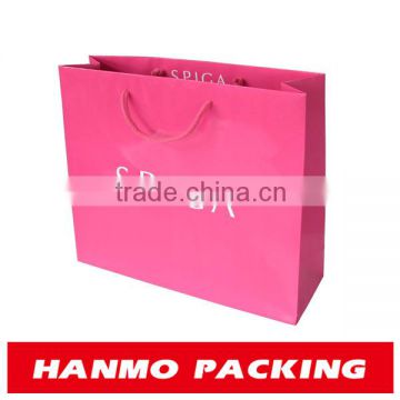 customized pink paper bag for girl