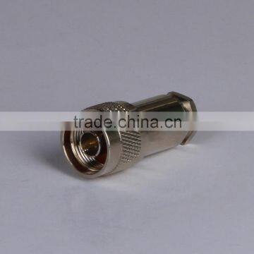 N Clamp Plug male connector for 50-5 KSR300 cable straight RF Coax Connector